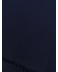 Мужской темно-синий шерстяной шарф от Emporio Armani