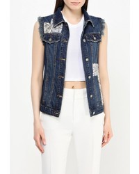 Женская темно-синяя безрукавка от Motivi