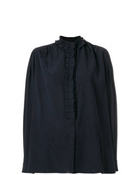 Темно-синяя блуза на пуговицах от Holland & Holland