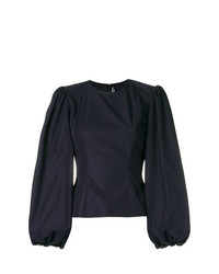 Темно-синяя блузка с длинным рукавом от Calvin Klein 205W39nyc