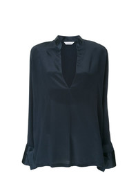 Темно-синяя блузка с длинным рукавом от Kacey Devlin