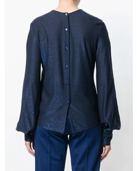 Темно-синяя блузка с длинным рукавом от Golden Goose Deluxe Brand