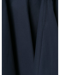 Темно-синяя блузка со складками от Joseph