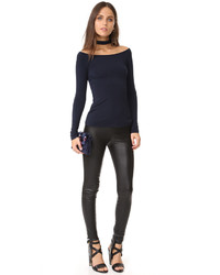 Темно-синяя блузка от Bailey 44