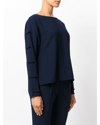 Темно-синяя блузка от Steffen Schraut