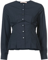 Темно-синяя блузка от Brock Collection