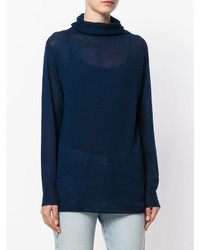 Темно-синяя блузка от Joseph