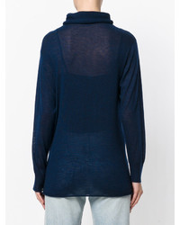 Темно-синяя блузка от Joseph