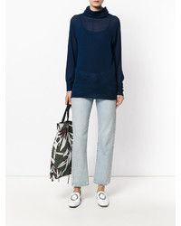 Темно-синяя блузка от Joseph