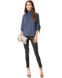 Темно-синяя блузка от Just Female