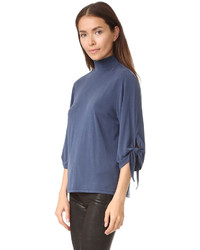 Темно-синяя блузка от Just Female