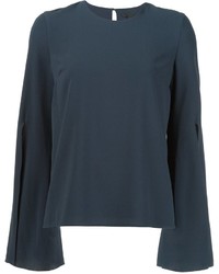 Темно-синяя блузка от Cushnie et Ochs