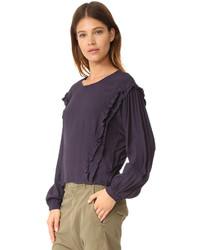 Темно-синяя блузка от Knot Sisters