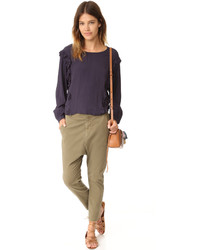 Темно-синяя блузка от Knot Sisters