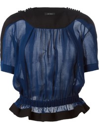 Темно-синяя блузка от Isabel Marant