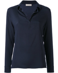 Темно-синяя блузка от Le Tricot Perugia