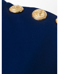 Темно-синяя блузка от Balmain