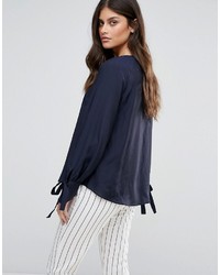 Темно-синяя блузка от Max & Co.