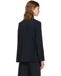 Темно-синяя блузка от Studio Nicholson