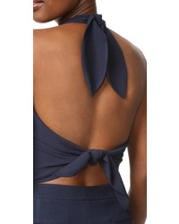 Темно-синяя блузка от Jenni Kayne