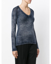 Темно-синяя блузка от Avant Toi