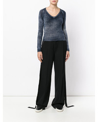 Темно-синяя блузка от Avant Toi