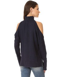 Темно-синяя блузка от Tibi