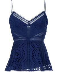 Темно-синяя блузка от Zimmermann