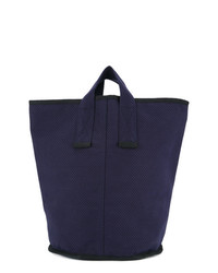 Темно-синяя большая сумка из плотной ткани от Cabas