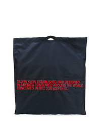 Мужская темно-синяя большая сумка из плотной ткани от Calvin Klein 205W39nyc
