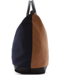 Мужская темно-синяя большая сумка из плотной ткани от WANT Les Essentiels