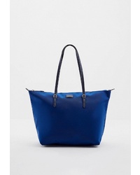 Темно-синяя большая сумка из плотной ткани от Lauren Ralph Lauren