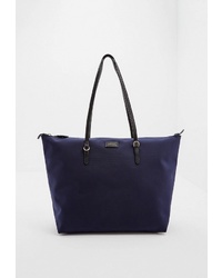 Темно-синяя большая сумка из плотной ткани от Lauren Ralph Lauren