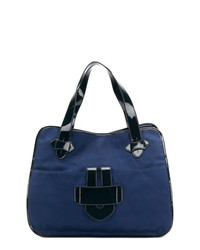 Темно-синяя большая сумка из плотной ткани от Tila March