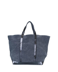Темно-синяя большая сумка из плотной ткани от Vanessa Bruno