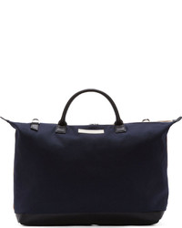 Мужская темно-синяя большая сумка из плотной ткани от WANT Les Essentiels