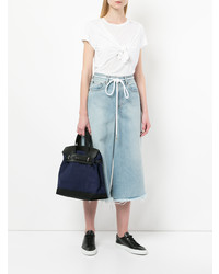 Темно-синяя большая сумка от Cabas