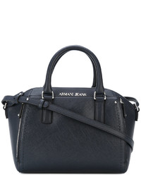 Темно-синяя большая сумка от Armani Jeans