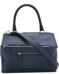 Темно-синяя большая сумка от Givenchy