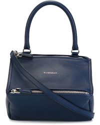 Темно-синяя большая сумка от Givenchy