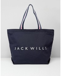 Темно-синяя большая сумка от Jack Wills