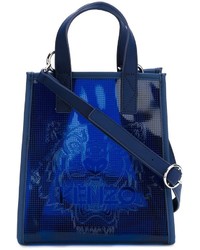 Темно-синяя большая сумка от Kenzo