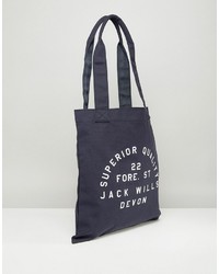 Темно-синяя большая сумка от Jack Wills