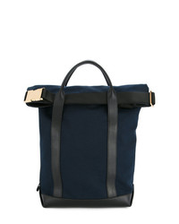 Темно-синяя большая сумка от Sacai