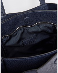 Темно-синяя большая сумка от Warehouse