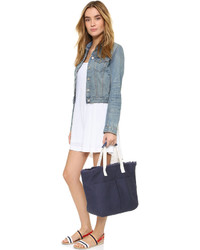 Темно-синяя большая сумка от Bensimon