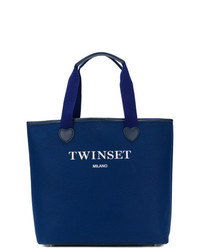 Темно-синяя большая сумка от Twin-Set