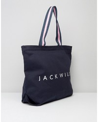 Темно-синяя большая сумка от Jack Wills