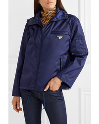 Женская темно-синяя ветровка от Prada