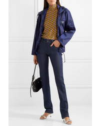 Женская темно-синяя ветровка от Prada